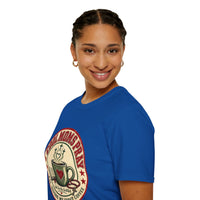 Load image into Gallery viewer, Cool Moms Pray Christian T-Shirt | Coffee &amp; Bible Retro Badge Tee for Moms