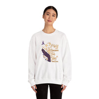 Load image into Gallery viewer, I Will Remember For You Alzheimer's Christian Sweatshirt | Isaiah 49:15 Purple Ribbon Dove Tee
