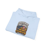 Load image into Gallery viewer, Soldier of Two Armies Christian Military Hoodie