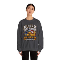 Load image into Gallery viewer, Soldier of Two Armies U.S. Military &amp; Army of God Sweatshirt