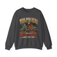 Load image into Gallery viewer, Wise Men Still Travel by Truck Crewneck Sweatshirt
