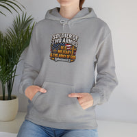 Load image into Gallery viewer, Soldier of Two Armies Christian Military Hoodie