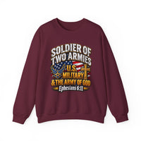 Load image into Gallery viewer, Soldier of Two Armies U.S. Military &amp; Army of God Sweatshirt