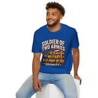 Load image into Gallery viewer, Soldier of Two Armies U.S. Military Christian T-Shirt