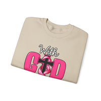 Load image into Gallery viewer, With God All Things Are Possible Faith Crewneck Sweatshirt