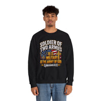 Load image into Gallery viewer, Soldier of Two Armies U.S. Military &amp; Army of God Sweatshirt