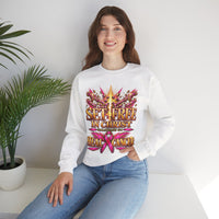 Load image into Gallery viewer, Set Free in Christ Breast Cancer Awareness Crewneck Sweatshirt