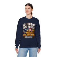 Load image into Gallery viewer, Soldier of Two Armies U.S. Military &amp; Army of God Sweatshirt
