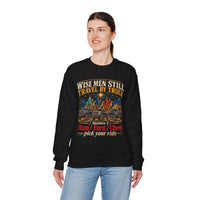 Load image into Gallery viewer, Wise Men Still Travel by Truck Crewneck Sweatshirt