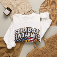Load image into Gallery viewer, Soldier of Two Armies U.S. Military &amp; Army of God Sweatshirt