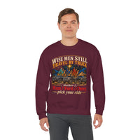 Load image into Gallery viewer, Wise Men Still Travel by Truck Crewneck Sweatshirt