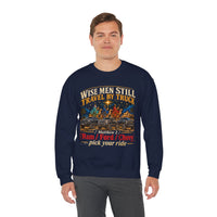 Load image into Gallery viewer, Wise Men Still Travel by Truck Crewneck Sweatshirt