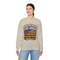 Load image into Gallery viewer, Soldier of Two Armies U.S. Military &amp; Army of God Sweatshirt