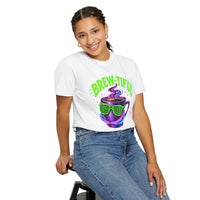 Load image into Gallery viewer, Brew-tiful Coffee Tee — Retro Neon Coffee Cup Graphic T-Shirt