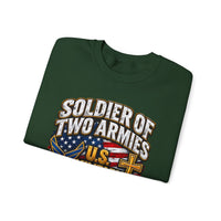 Load image into Gallery viewer, Soldier of Two Armies U.S. Military &amp; Army of God Sweatshirt