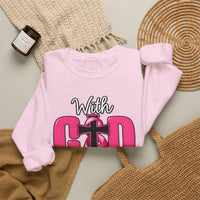 Load image into Gallery viewer, With God All Things Are Possible Faith Crewneck Sweatshirt