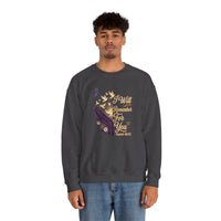 Load image into Gallery viewer, I Will Remember For You Alzheimer's Christian Sweatshirt | Isaiah 49:15 Purple Ribbon Dove Tee