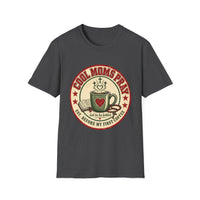 Load image into Gallery viewer, Cool Moms Pray Christian T-Shirt | Coffee &amp; Bible Retro Badge Tee for Moms