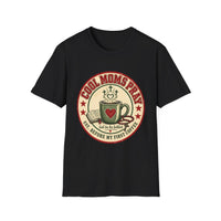 Load image into Gallery viewer, Cool Moms Pray Christian T-Shirt | Coffee &amp; Bible Retro Badge Tee for Moms