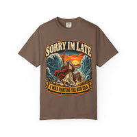 Load image into Gallery viewer, Sorry I’m Late I Was Parting the Red Sea Graphic T-Shirt