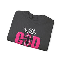 Load image into Gallery viewer, With God All Things Are Possible Faith Crewneck Sweatshirt