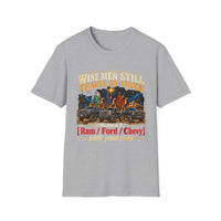 Load image into Gallery viewer, Wise Men Still Travel by Truck T-Shirt – Ram Ford Chevy Christmas Design