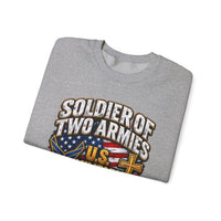 Load image into Gallery viewer, Soldier of Two Armies U.S. Military &amp; Army of God Sweatshirt