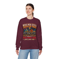 Load image into Gallery viewer, Wise Men Still Travel by Truck Crewneck Sweatshirt