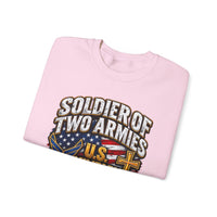 Load image into Gallery viewer, Soldier of Two Armies U.S. Military &amp; Army of God Sweatshirt