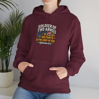 Load image into Gallery viewer, Soldier of Two Armies Christian Military Hoodie