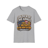 Load image into Gallery viewer, Soldier of Two Armies U.S. Military Christian T-Shirt