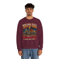 Load image into Gallery viewer, Wise Men Still Travel by Truck Crewneck Sweatshirt