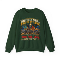 Load image into Gallery viewer, Wise Men Still Travel by Truck Crewneck Sweatshirt