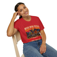 Load image into Gallery viewer, Wise Men Still Travel by Truck T-Shirt – Ram Ford Chevy Christmas Design