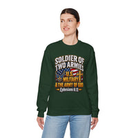 Load image into Gallery viewer, Soldier of Two Armies U.S. Military &amp; Army of God Sweatshirt