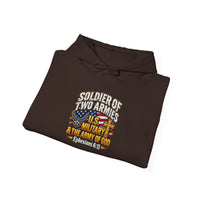 Load image into Gallery viewer, Soldier of Two Armies Christian Military Hoodie