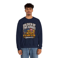 Load image into Gallery viewer, Soldier of Two Armies U.S. Military &amp; Army of God Sweatshirt
