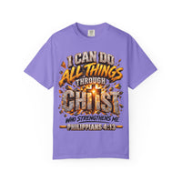 Load image into Gallery viewer, I Can Do All Things Through Christ Philippians 4:13 Christian T-Shirt