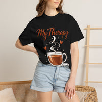 Load image into Gallery viewer, Coffee Therapy T-Shirt — "My Therapy" Coffee Cup Graphic Tee
