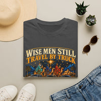 Load image into Gallery viewer, Wise Men Still Travel by Truck T-Shirt – Ram Ford Chevy Christmas Design