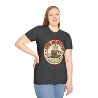 Load image into Gallery viewer, Cool Moms Pray Christian T-Shirt | Coffee &amp; Bible Retro Badge Tee for Moms