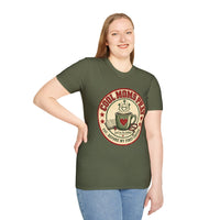 Load image into Gallery viewer, Cool Moms Pray Christian T-Shirt | Coffee &amp; Bible Retro Badge Tee for Moms