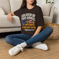 Load image into Gallery viewer, Soldier of Two Armies U.S. Military Christian T-Shirt