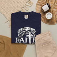 Load image into Gallery viewer, Stronger in Faith Together Inspirational Christian T-Shirt