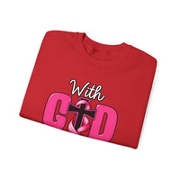 Load image into Gallery viewer, With God All Things Are Possible Faith Crewneck Sweatshirt