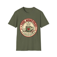 Load image into Gallery viewer, Cool Moms Pray Christian T-Shirt | Coffee &amp; Bible Retro Badge Tee for Moms