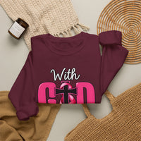 Load image into Gallery viewer, With God All Things Are Possible Faith Crewneck Sweatshirt