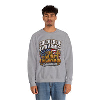 Load image into Gallery viewer, Soldier of Two Armies U.S. Military &amp; Army of God Sweatshirt