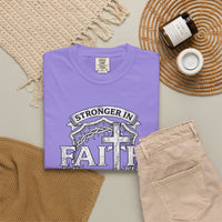 Load image into Gallery viewer, Stronger in Faith Together Inspirational Christian T-Shirt