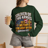 Load image into Gallery viewer, Soldier of Two Armies U.S. Military &amp; Army of God Sweatshirt